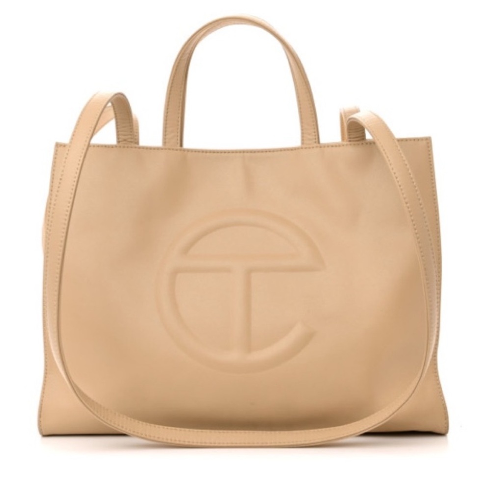 Beige Telfar Medium Shopping Bag